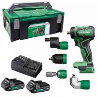 Hikoki DS18DDQJRZ 18V Brushless Drill Driver With 4 Chuck Attachments 2 x 2.0Ah Batteries, Charger & Case £229.95